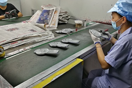 visual inspection on machining parts